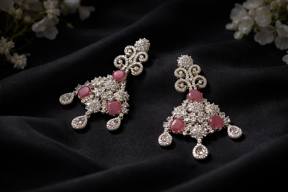 Thumbnail: Royal Cascade Chandelier Earrings
