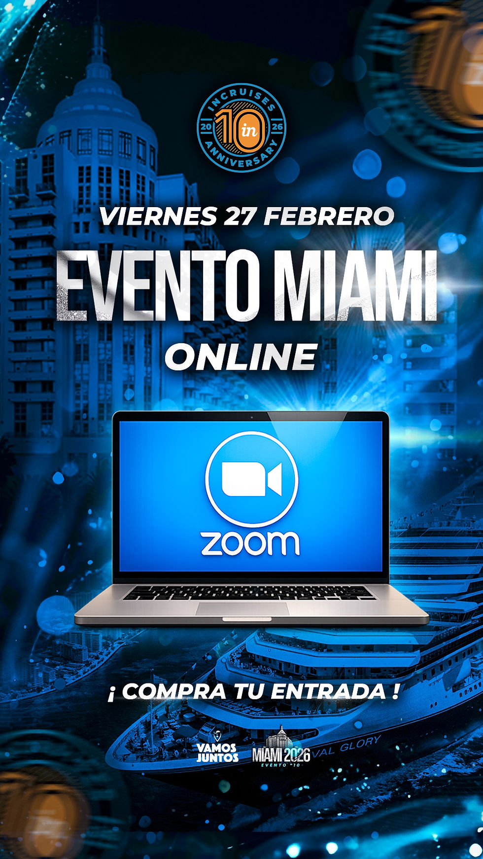 Evento Online - Miami Gana Dinero Viajando