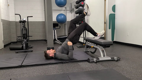 Injury Prevention Exercises for Ultimate Frisbee Players: Single leg bench bridge