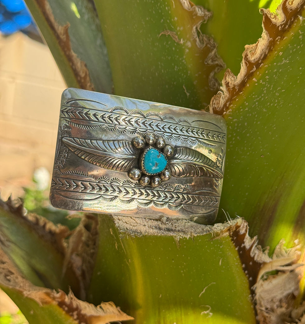 Thumbnail: Turquoise Belt Buckle