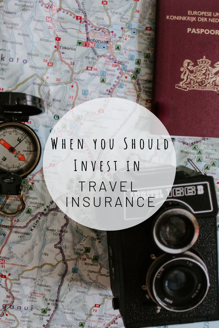 Pinterest image for when you should invest in travel insurance