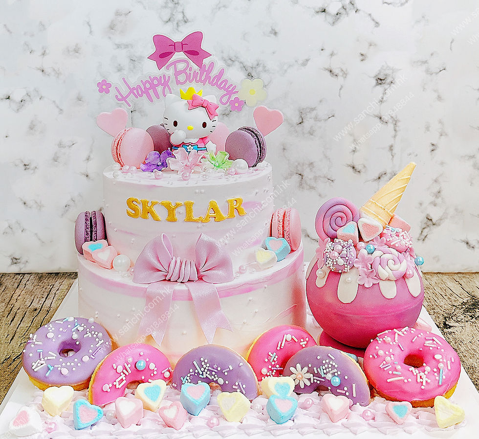 Hello Kitty扑扑球蛋糕