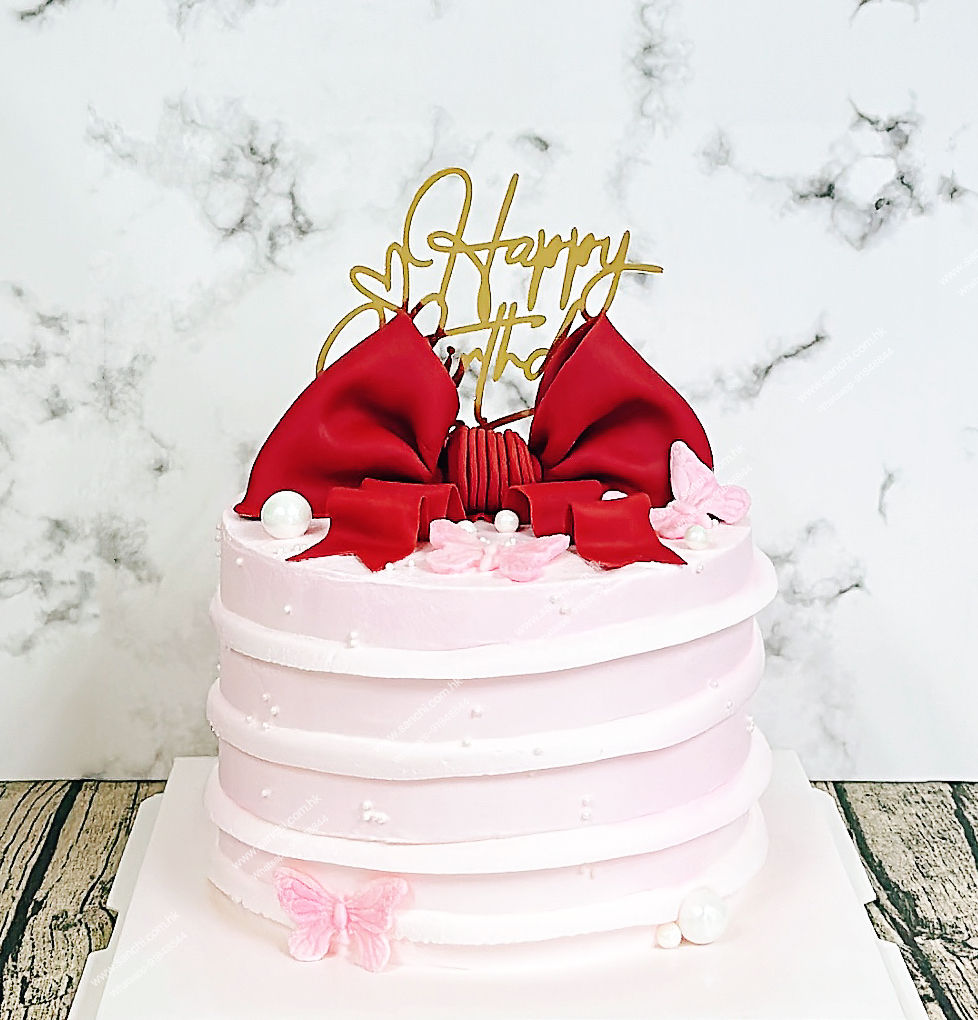 蝴蝶結拉錢蛋糕