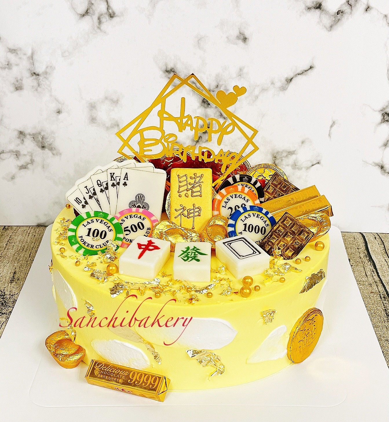 賭神拉錢蛋糕(8吋）