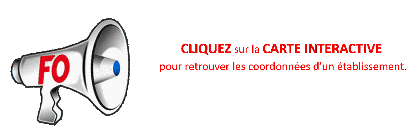 Cliquez sur la carte FO Pénitentiaire interactive