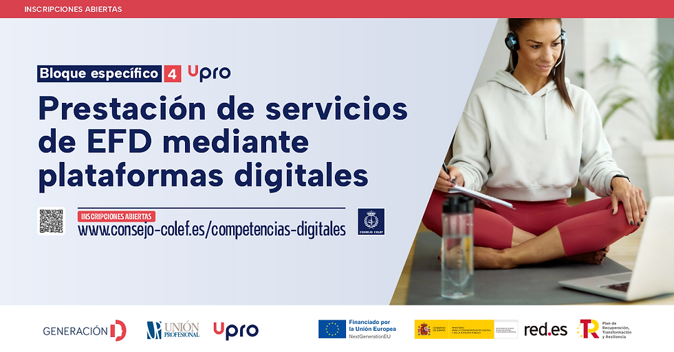 Prestación de servicios deportivos online: formatos, límites y responsabilidad profesional