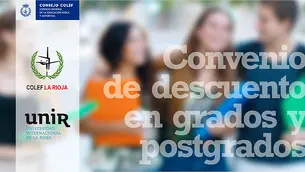 Descuentos para colegiados en los estudios de grado y postgrado de la UNIR