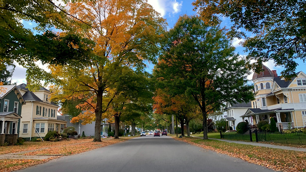 Main Street in Fall, Titusville, PA. Image Courtesy Jessica Hilburn.