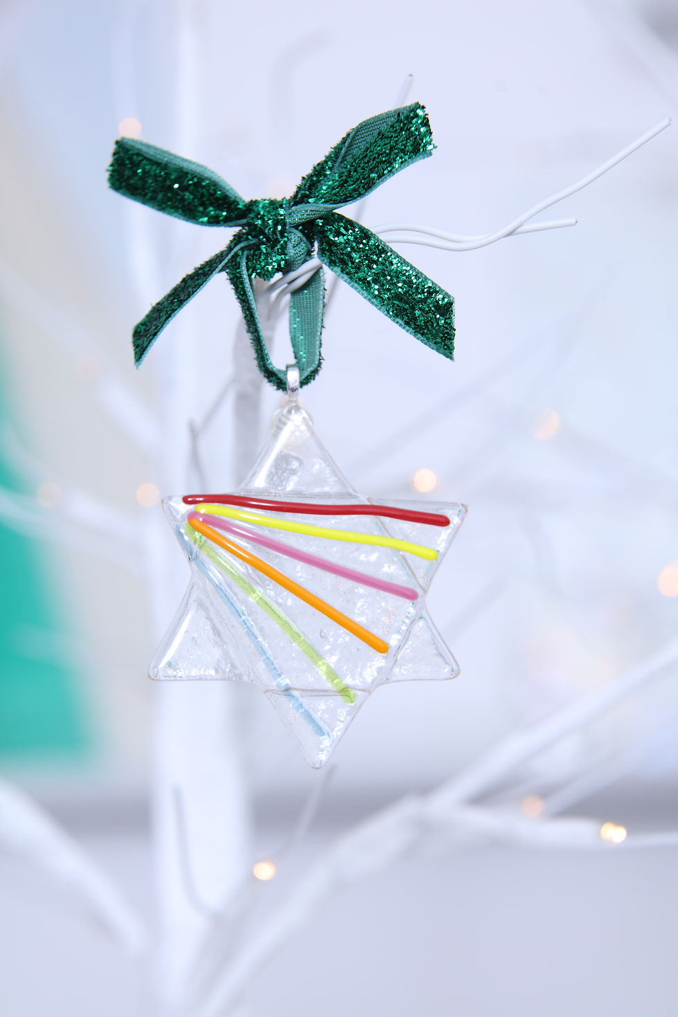 Thumbnail: Christmas Star Tree Decoration - Pack of Two