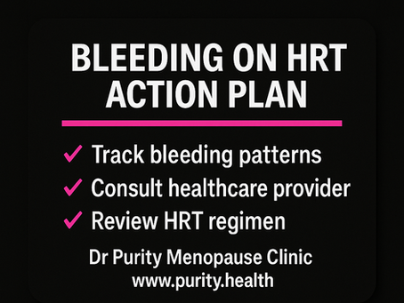 Bleeding on HRT action plan 