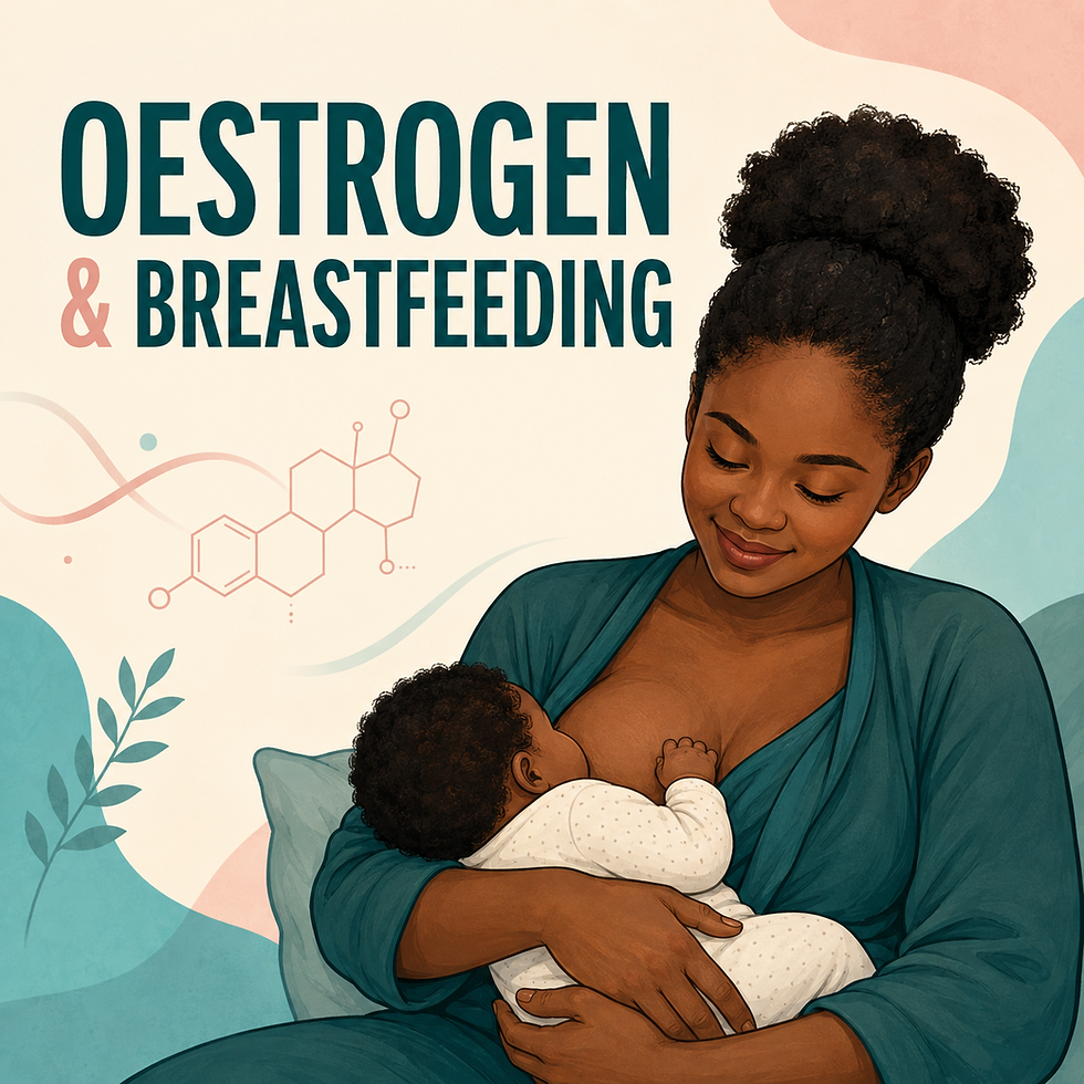 A smiling mother holding and breastfeeding her newborn baby in a calm setting.