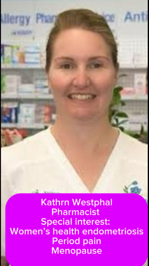 Kathryn Westphal: Special interest in women’s health, including endometriosis, period pain, and the menopause