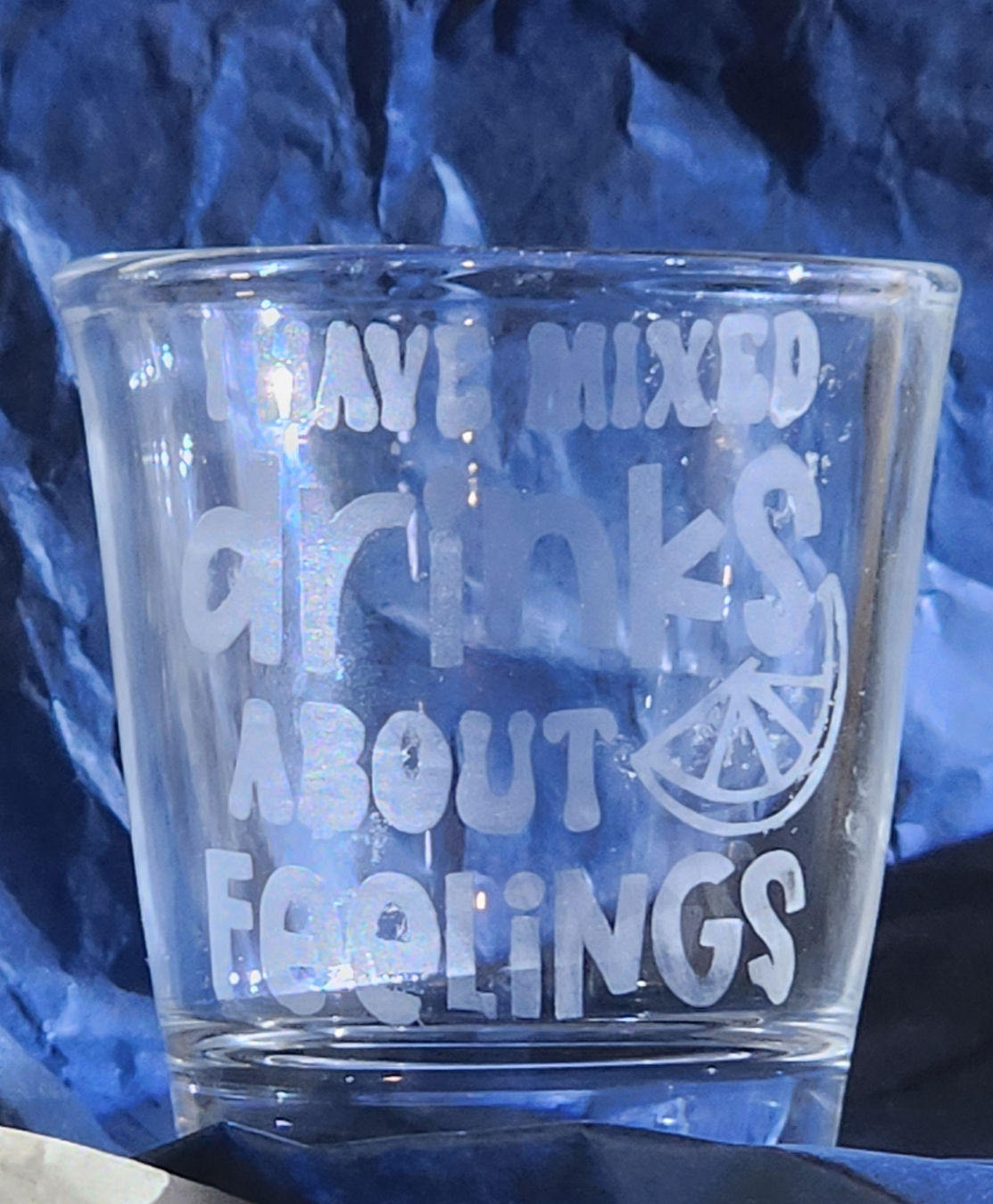 Etched Shot Glass
