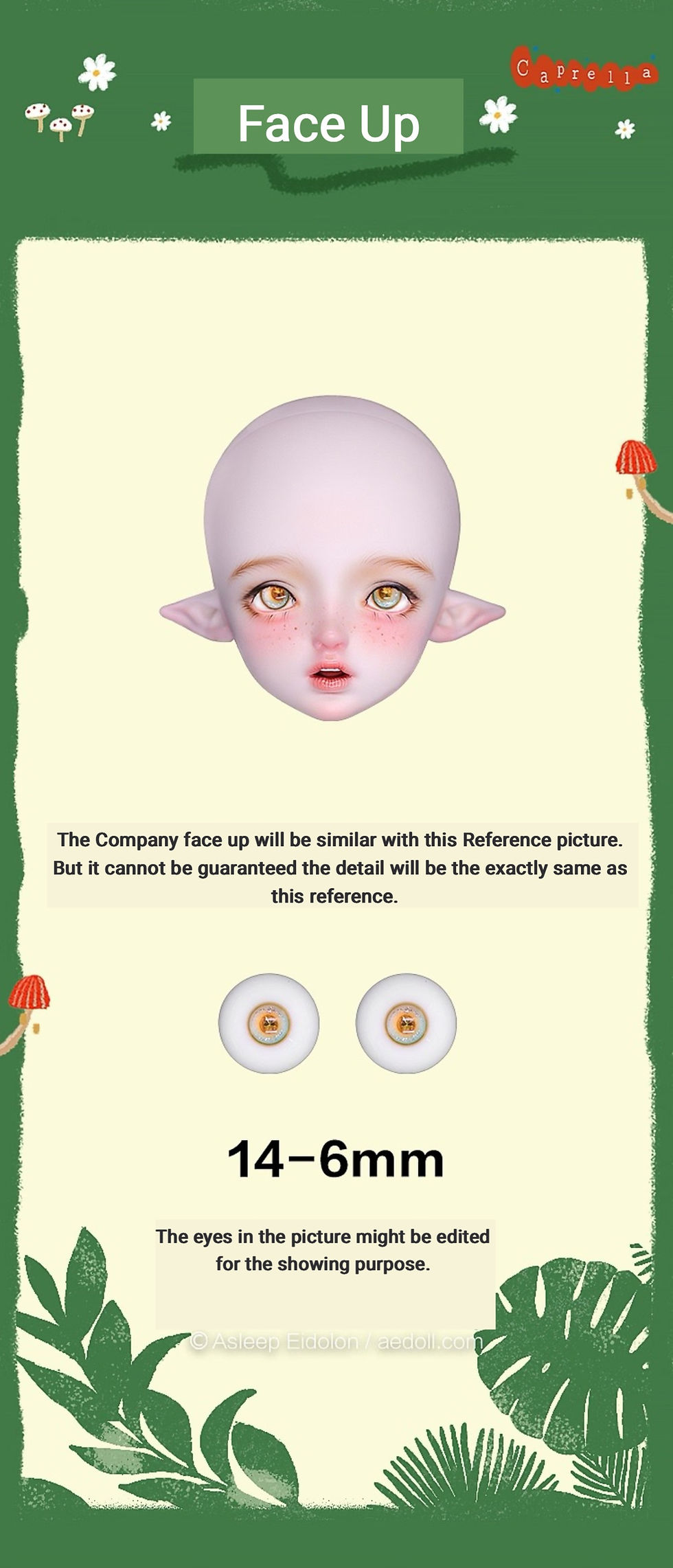 Thumbnail: Asleep Eidolon 1/4 doll Caprella