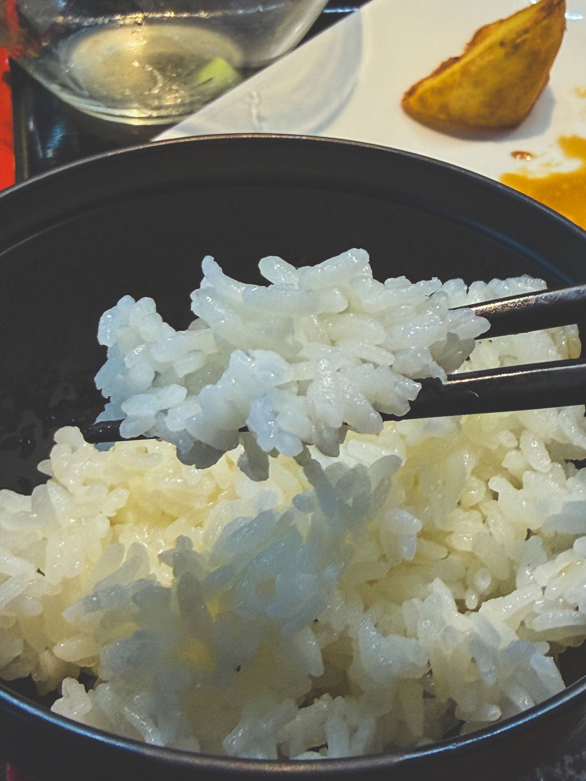 Locally grown rice on Teshima