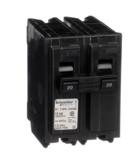 Homeline CHOM220 — 20A Double-Pole Circuit Breaker
