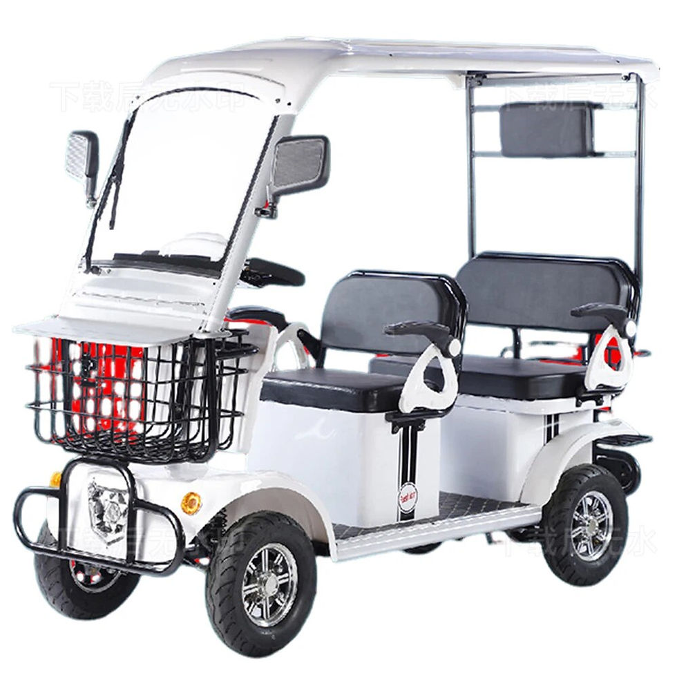 Four Wheel Electric Car Mobility Scooter w/Anti Theft