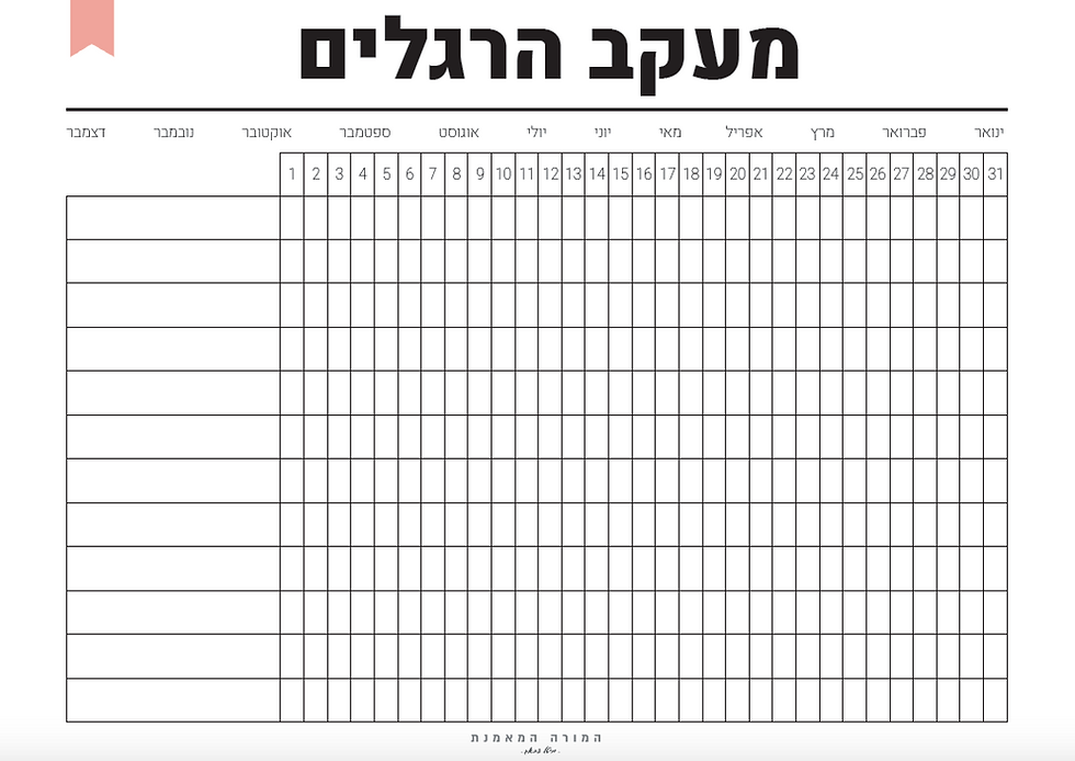 מעקב הרגלים