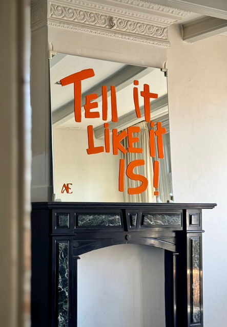 TELL IT… ON FIREPLACE