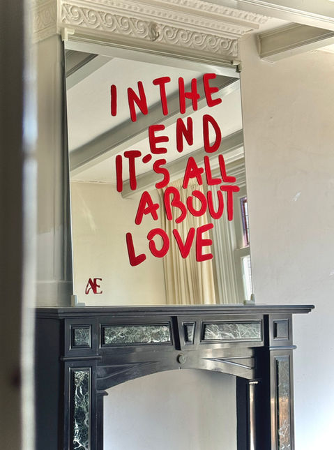 IN THE END… ON FIREPLACE