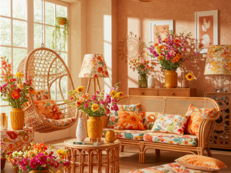 How to Style Your Home with Flower Rattan Decor