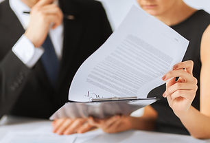 Firma de contrato de Papel