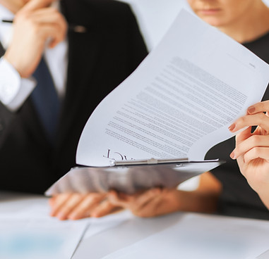 Firma de contrato de Papel