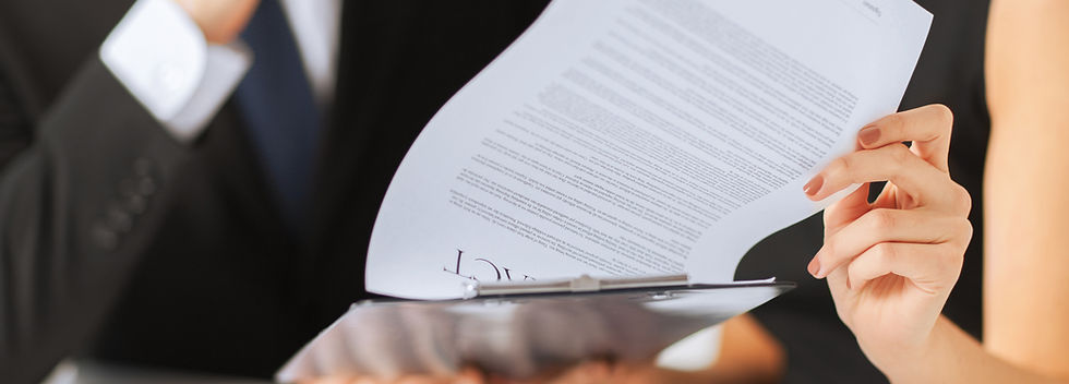 Firma de contrato de Papel