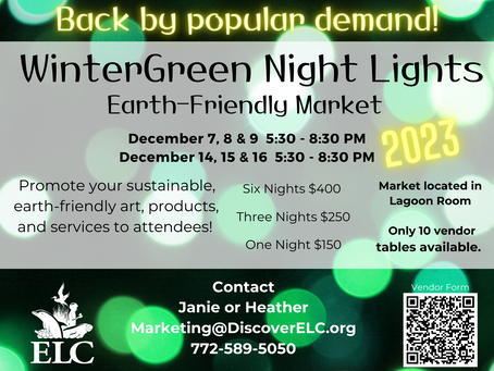 Earth-Friendly Holiday Market Vendors Needed!