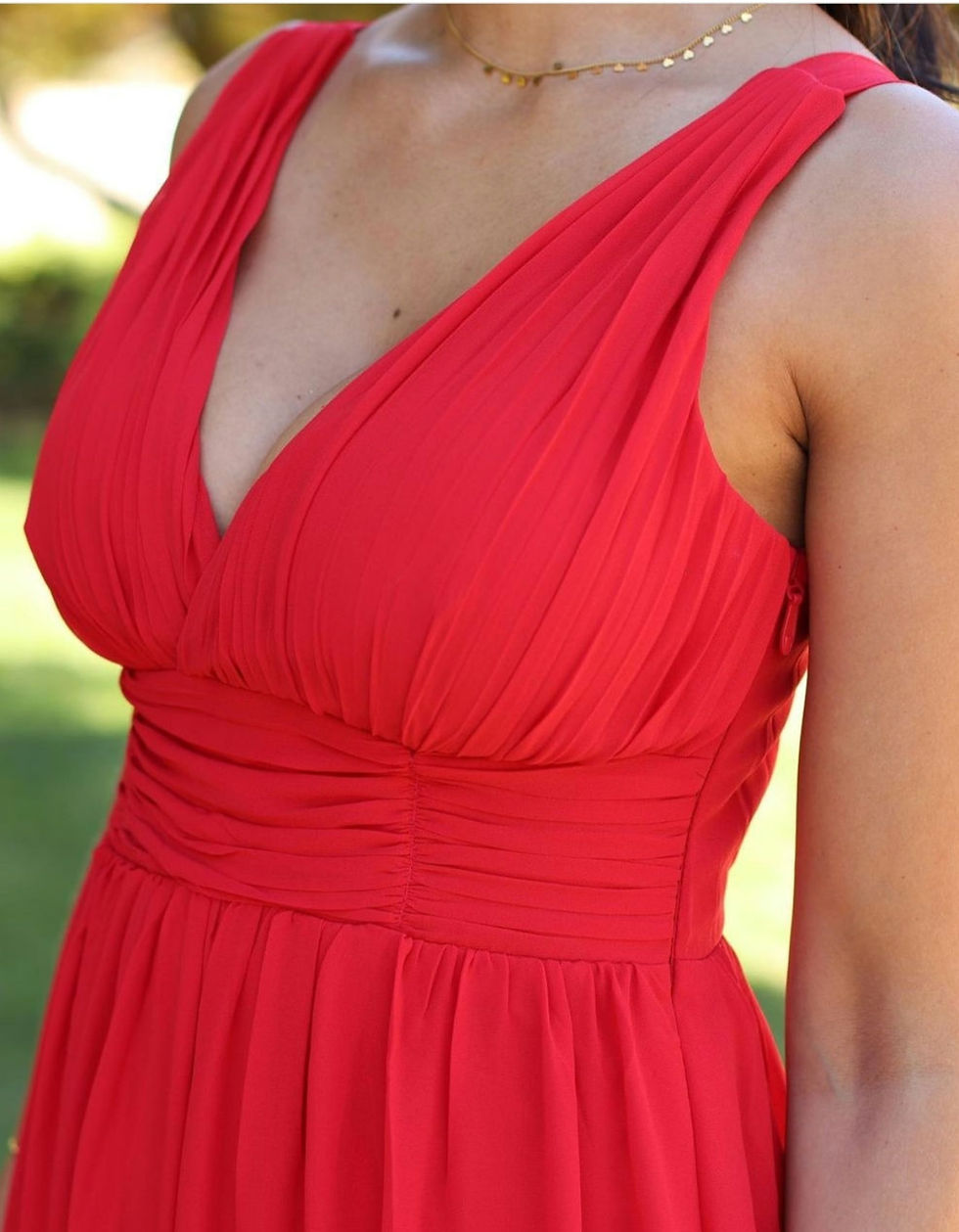 vestido de invitada de boda rojo