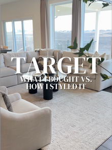 Target Home: What I Bought vs How I styled it