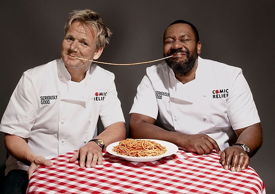 Gordon Ramsay and Lenny Henry