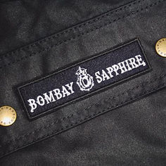 Embroidered patch on a _barbour jacket for _bombaysapphireuk.jpg