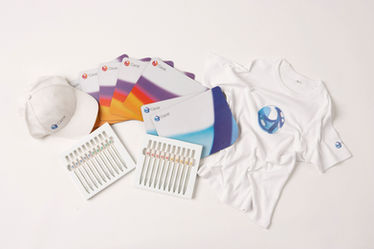 personalised company package with custom t-shirts