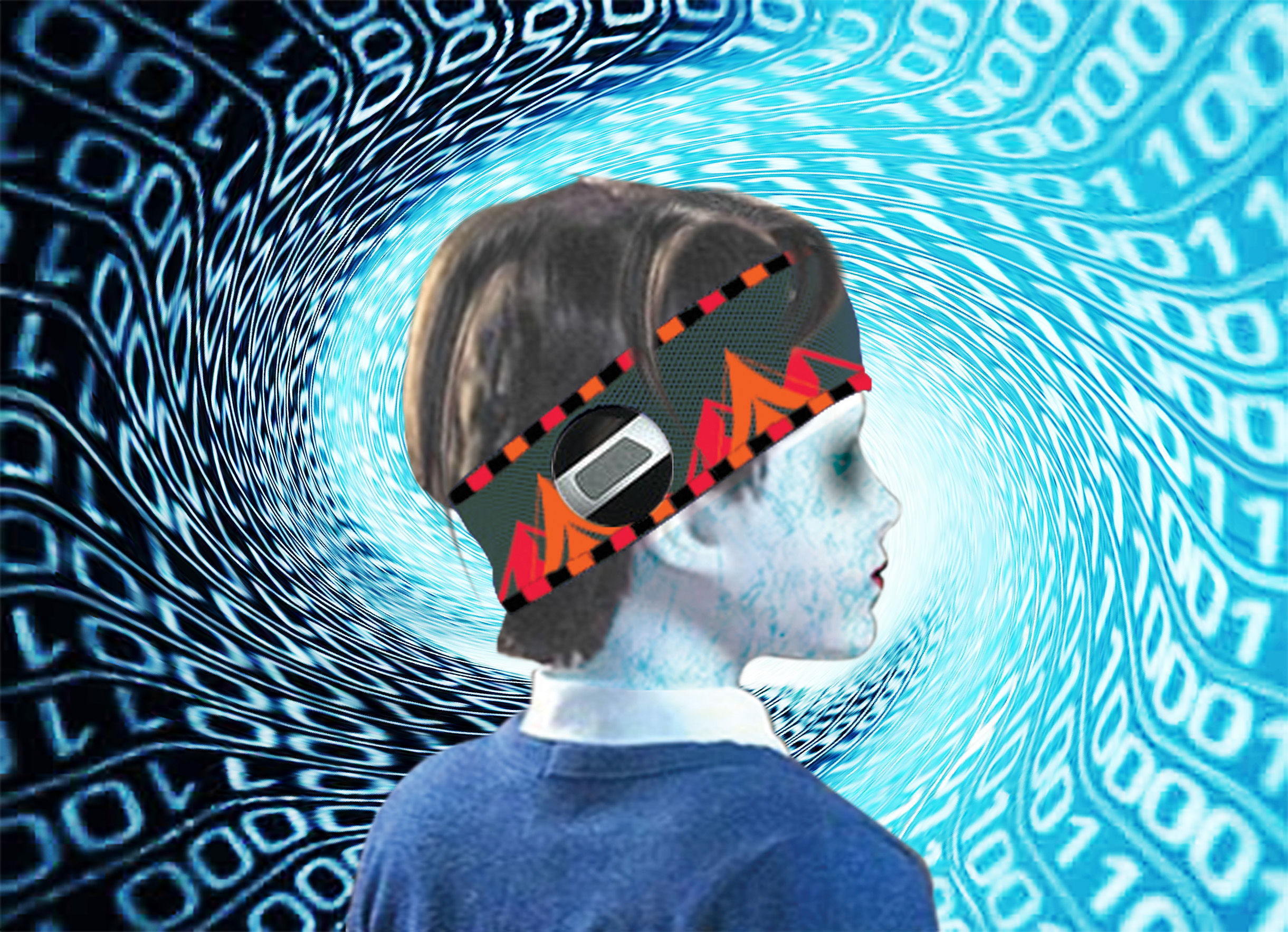 Bluetooth fashion headband with bluetooth V4.1 Wireless headset 藍牙運動頭帶藍牙V4.1無線耳