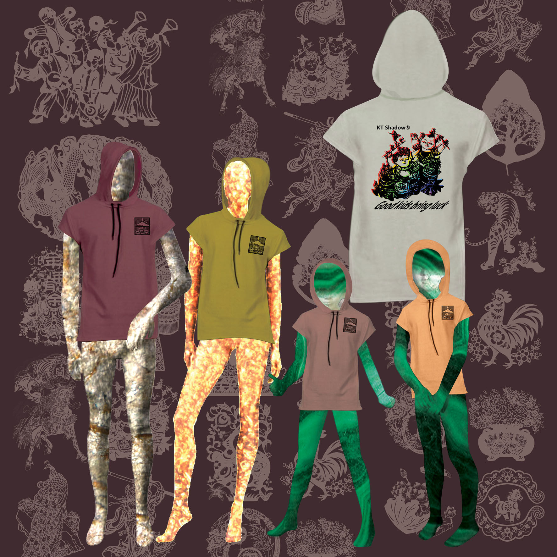 Children hoodie T Shirt 儿童连帽T恤