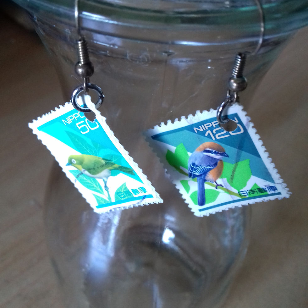 Miniature : Boucles d'oreilles timbres