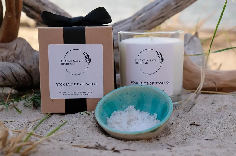 Perfect Scents Highland Rock Salt and Driftwood Candle
