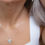 Thumbnail: Triangle Mother of Pearl Necklace