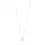 Thumbnail: Pilgrim Rogue recycled crystal halo necklace silver-plated