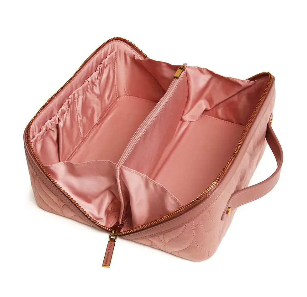 Thumbnail: Alice Wheeler - Pink Velvet Train Case
