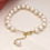 Thumbnail: Pom - Freshwater pearl and gold bead bracelet 