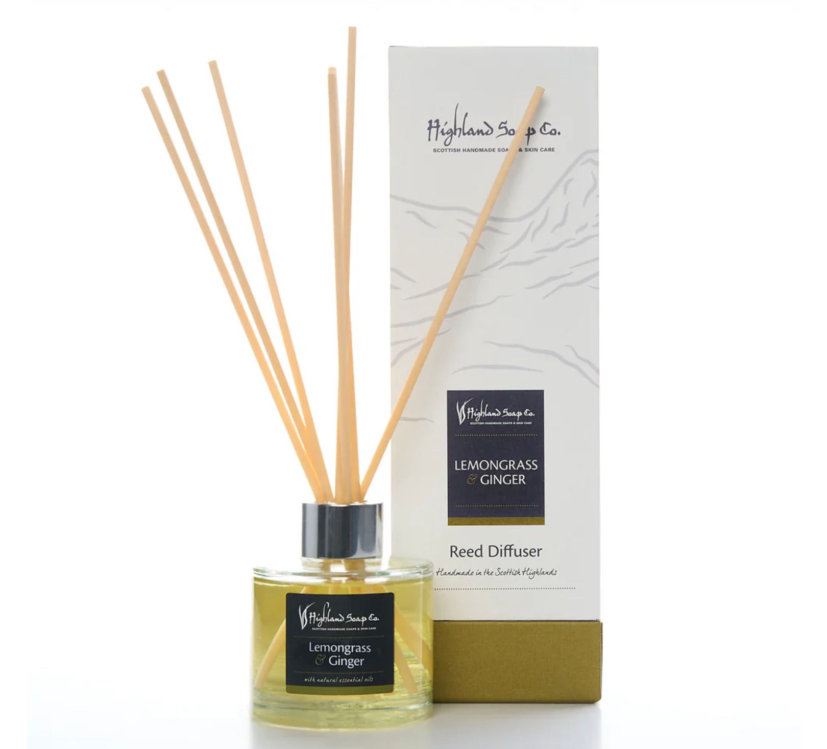 The Highland Soap Company Lemongrass & Ginger Reed Diffuser