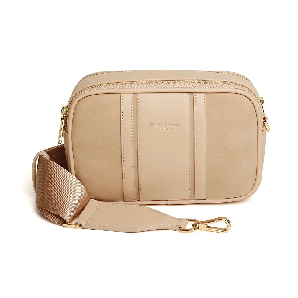 Thumbnail: Alice Wheeler London  Sand - Madrid Crossbody Bag