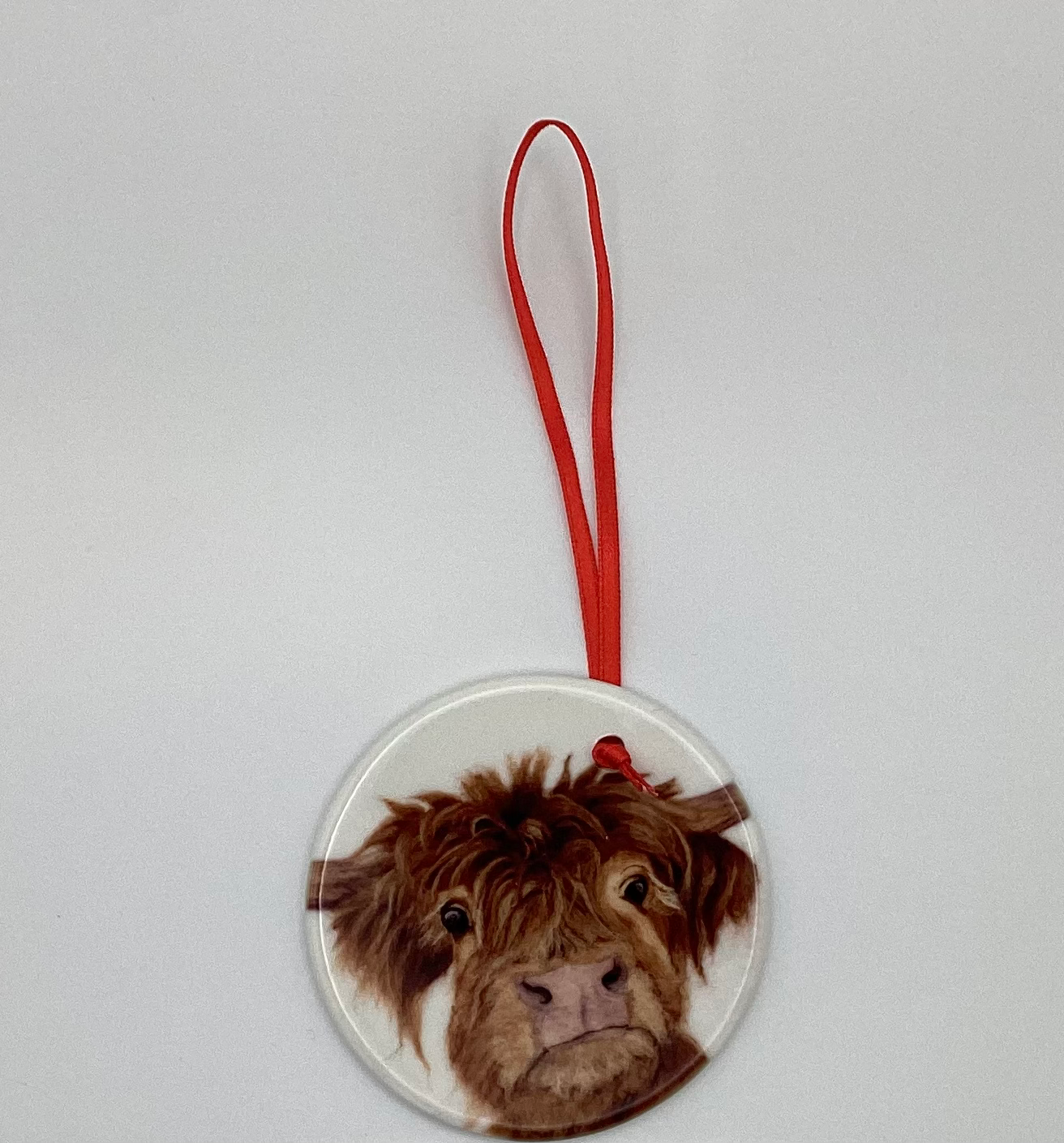 K Price Art Tufty Highland Cow Hanging Decoration