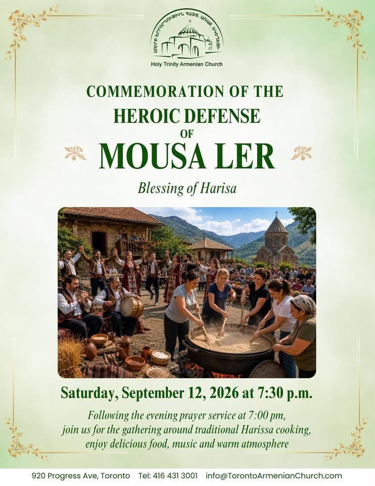 Commémoration de la défense héroïque de Mousa Ler – Bénédiction de l'Harissa