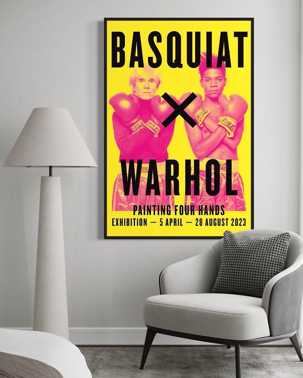 Basquiat & Warhol Painting Four Hands