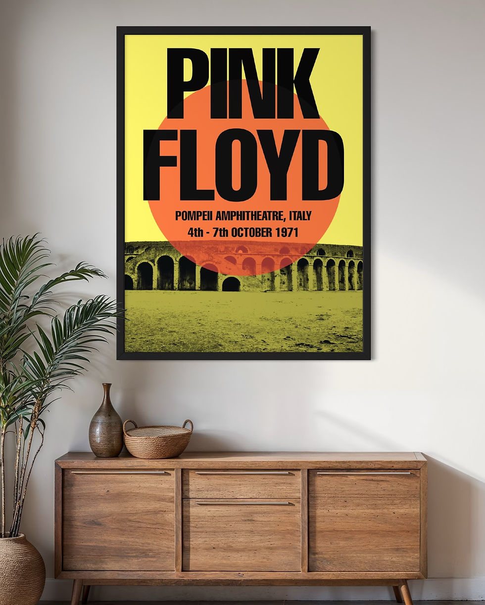 Pink Floyd Pompeii Poster