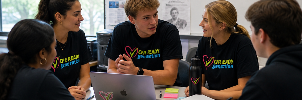 CPR Ready Generation Founding Students planning an event.