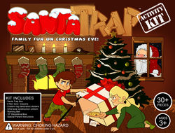 "Santa Trap" package design